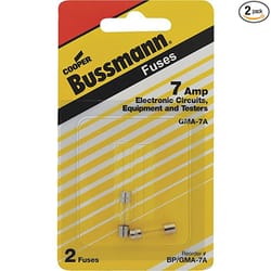 Bussmann 7 amps Fast Acting Fuse 2 ct