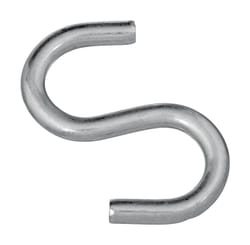 National Hardware Zinc-Plated Silver Steel 3 in. L Open S-Hook 1 pk