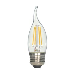 Satco . CA10 E26 (Medium) LED Bulb Warm White 60 Watt Equivalence 2 pk
