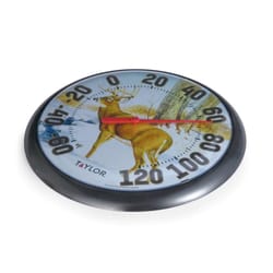 Taylor Deer Design Dial Thermometer Plastic Multicolored 13.25 in.