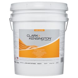 Clark+Kensington Semi-Gloss Tint Base Ultra White Base Premium Paint Exterior 5 gal