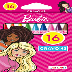 Bendon Mattel Washable Assorted Color Crayons 16 pk