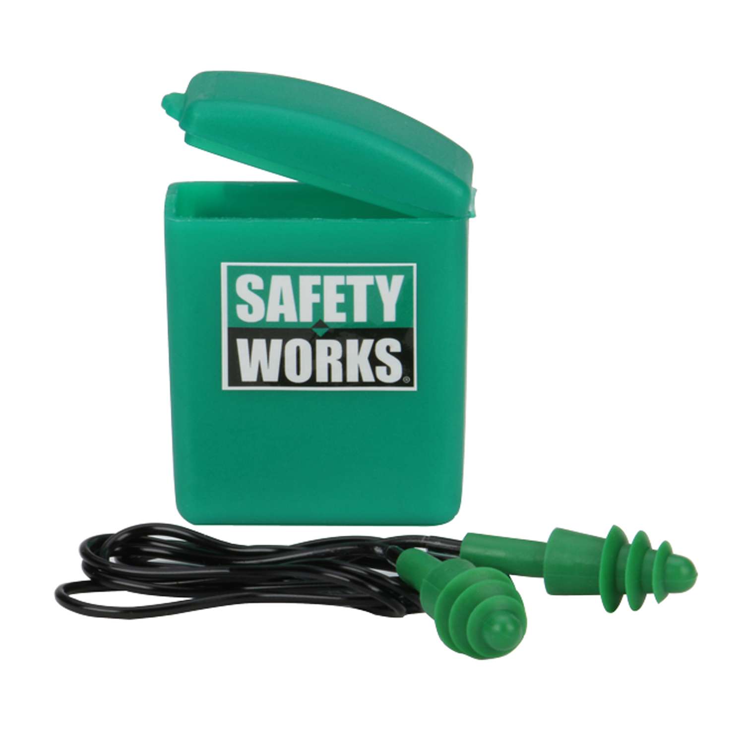 Safety Works 23 dB Soft Foam Earplugs Green 1 pair Ace Hardware
