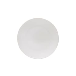 Layla White Porcelain Coupe Salad Plate Salad Plate 8 in. D 4 pc
