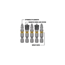 DeWalt Max Fit Phillips #2 X 1.5 in. L Screwdriver Bit Set Steel 5 pk