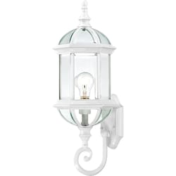 Nuvo Boxwood Textured White Switch Incandescent Lantern Fixture