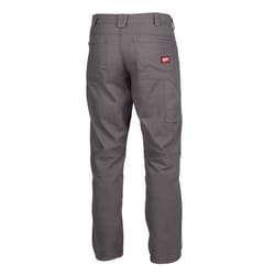 Milwaukee Men's Cotton/Polyester Heavy Duty Flex Work Pants Dark Gray 34x30 6 pocket 1 pk