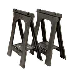 Stanley 32 in. H X 22-1/2 in. W X 5 in. D Folding Sawhorse 800 lb. cap. 2 pk