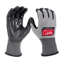 Milwaukee Unisex Indoor/Outdoor Gloves Dipped Gloves Black/Gray XL 1 pair