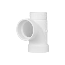 Charlotte Pipe Schedule 40 2 in. Hub X 1-1/2 in. D Spigot PVC Sanitary Tee 1 pk