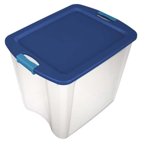 Sterilite 16 Qt Storage Box Marine Blue Set of 2