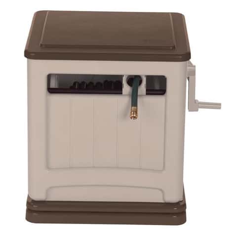 Suncast Smart Tube 225 ft. Beige Free Standing Hideaway Hose Reel
