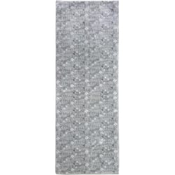 Cozy Living 33 in. W X 54 in. L Gray Daisy Chain Polyester Accent Rug