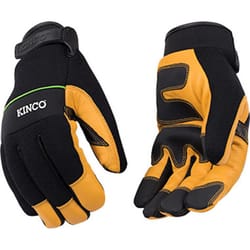 Kinco Premium Men's Indoor/Outdoor Hybrid Driver Gloves Black/Orange L 1 pair