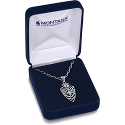 Montana Silversmiths Women's Southwest Silver/Turquoise Necklace Water Resistant