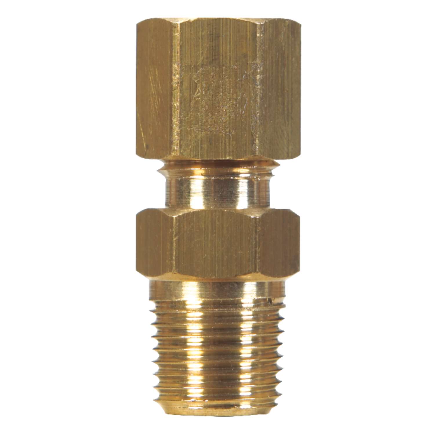 JMF 7/8 in. Compression T X 3/4 in. D Male Brass Adapter Ace Hardware