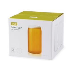 True 16 oz Clear Glass Beer Glass Gift Set