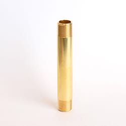 ATC 3/8 in. MPT X 3/8 in. D MPT Yellow Brass Nipple 4 in. L