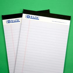 Bazic Products 8 in. W X 5 in. L Junior Perforated Writing Pad 2 pk