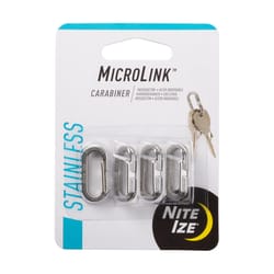 Nite Ize Micro Link Stainless Steel Silver Carabiner Key Chain
