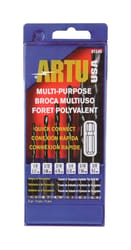 ARTU Carbide Tipped Drill Bit Set Quick-Change Hex Shank 6 pc