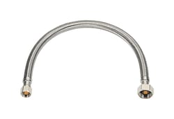 Ace 7/16 in. Compression X 1/2 in. D FIP 16 in. Braided Stainless Steel Supply Line