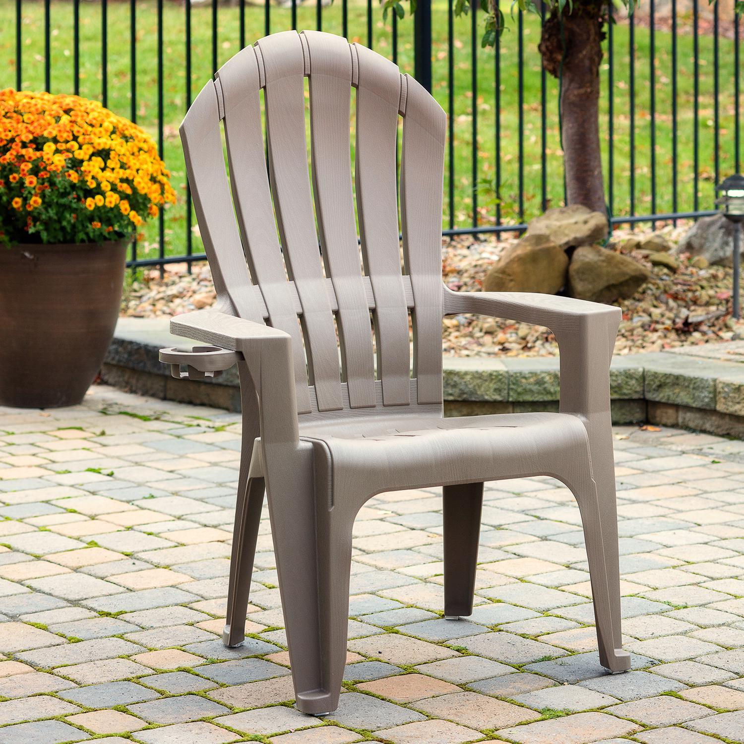 Adams Big Easy Portobello Polypropylene Frame Adirondack Chair - Ace ...