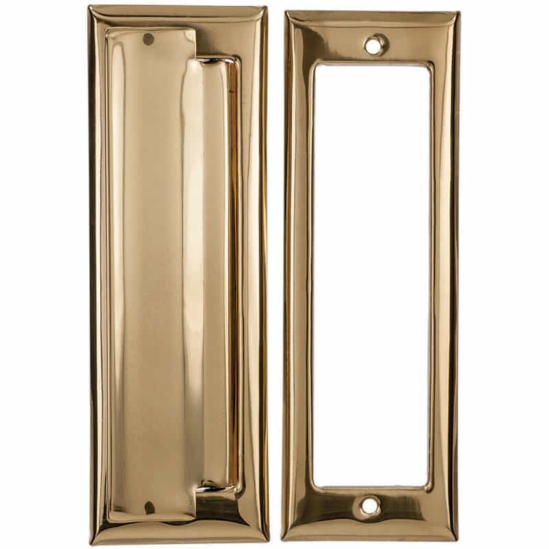 Ace Bright Brass Mail Slot Mounting Hardware Included Ace Hardware