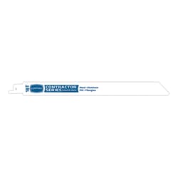 Century Drill & Tool 9 in. Bi-Metal Contractor Series Reciprocating Saw Blade 18 TPI 1 pk