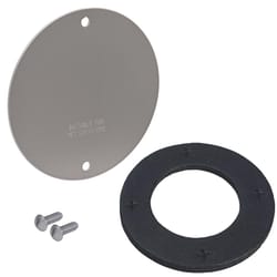 Sigma Engineered Solutions Round Stamped Steel 4.13 in. H X 4.13 in. W Flat Box Cover