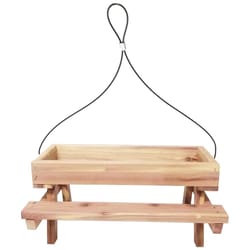 Valley Splendor Cedar Picnic Table Bird Feeder