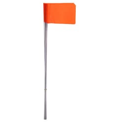 C.H. Hanson 15 in. Fluorescent Orange Marking Flags Polyvinyl 10 pk