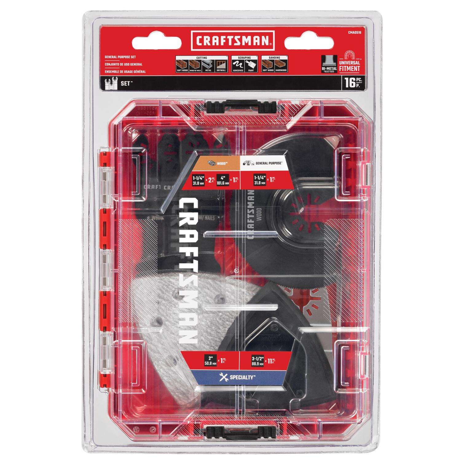 Craftsman Oscillating Blade Set 16 pc Ace Hardware