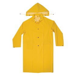 CLC Climate Gear Yellow PVC-Coated Polyester Trench Coat M