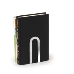 Spectrum 5.5 in. H X 3.8 in. L Chrome Steel Bookends