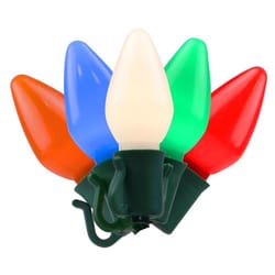 Celebrations Platinum LED C7 Multicolored 50 ct String Christmas Lights 25 ft.