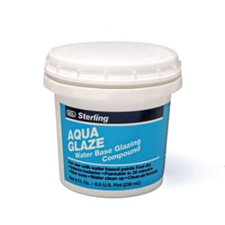 Sterling  Aqua Glaze  Flat  White  Glazing Compound  0.5 pt. 