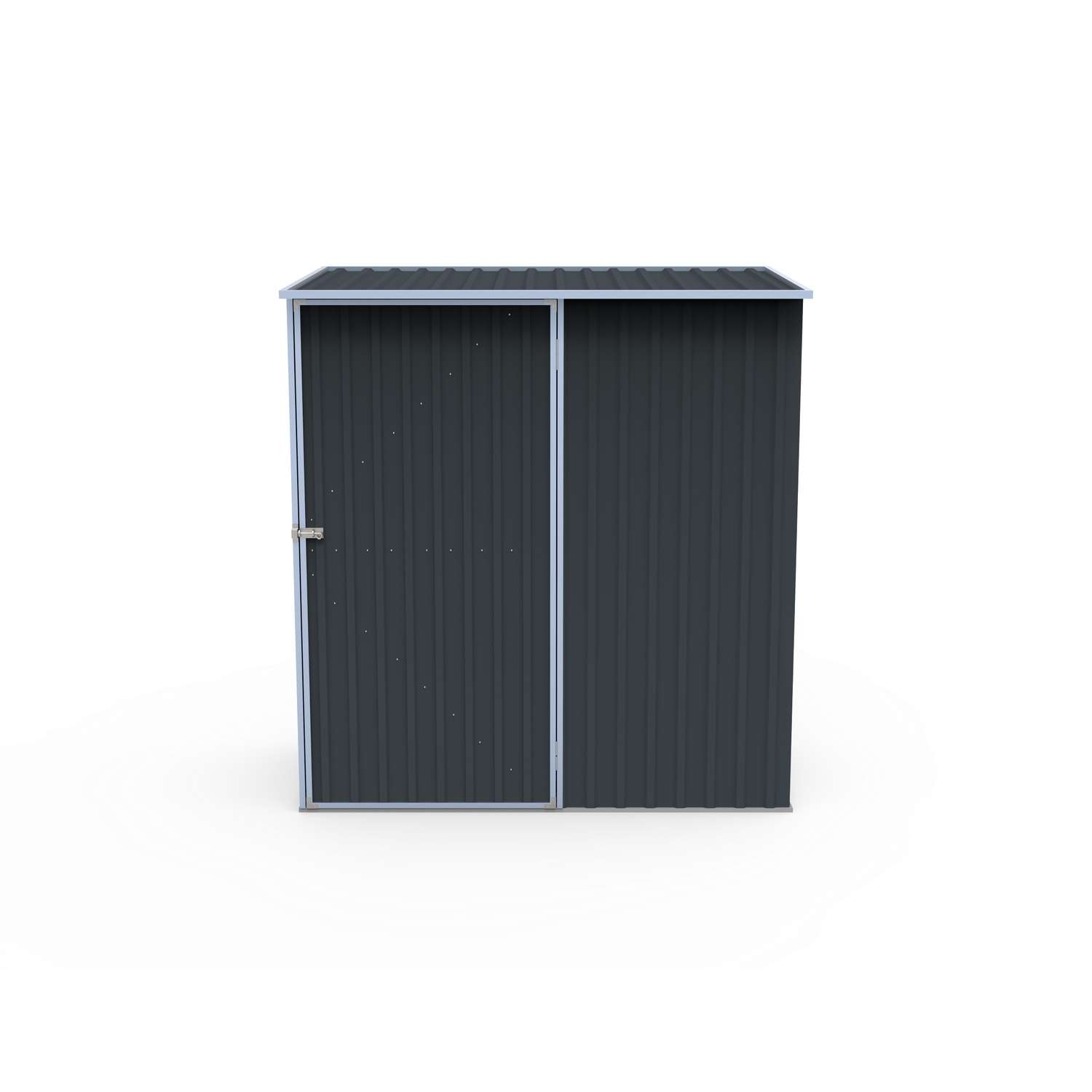 BuildWell 6 ft. x 3 ft. Metal Vertical Modern Storage Shed without