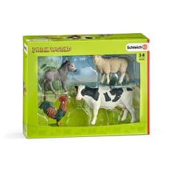 Schleich Farm World Barn Animal Toys 4 pc
