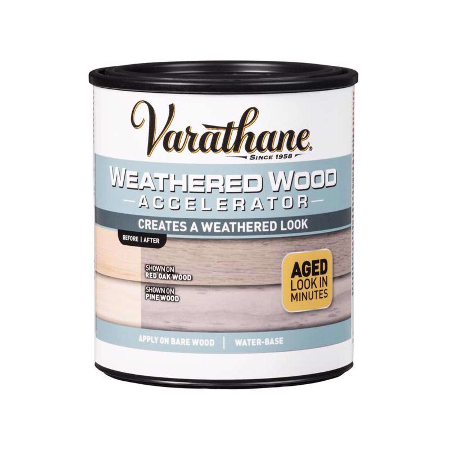 Varathane Gray WaterBased Weathered Wood Accelerator 1 qt Ace Hardware