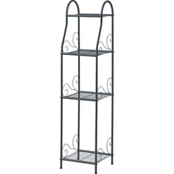 VegTrug 52.75 in. H X 22.24 in. W X 12.4 in. D Metal Plant Stand Black