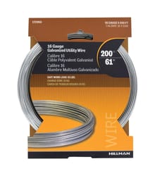 HILLMAN 0.061 - 0.065 in. D X 200 ft. L Galvanized Steel 16 Ga. Wire