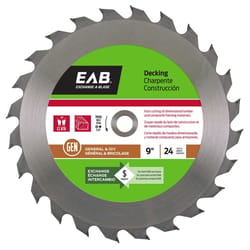 Exchange-A-Blade 9 in. D X 5/8 in. Decking Carbide Framing Saw Blade 24 teeth 1 pk