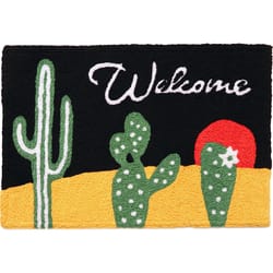 Jellybean 20 in. W X 30 in. L Multi-Color Cactus Night Sky Polyester Accent Rug