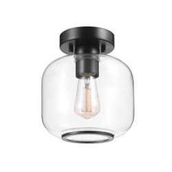 Globe Electric 9.07 in. H X 8 in. W X 8 in. L Matte Black Ceiling Light