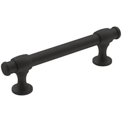 Amerock Winsome Traditional Rectangle Cabinet Pull 3-3/4 in. Matte Black 1 pk