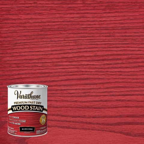 Varathane Semi-Transparent Barn Red Oil-Based Urethane Modified Alkyd Wood  Stain 1 qt