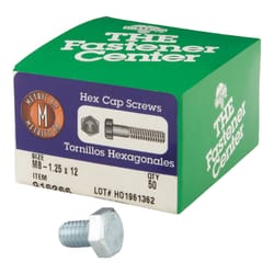 Hillman M8-1.25 mm D X 35 mm L Heat Treated Steel Hex Head Cap Screw 50 pk