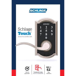 Schlage Satin Nickel Steel Electric Touch Screen Entry Lock