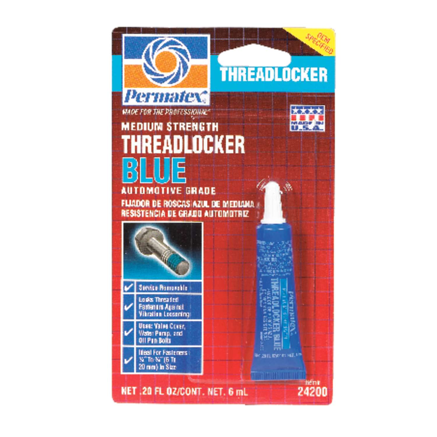 Permatex Gel Threadlocker 0.2 oz. 1 pk Ace Hardware